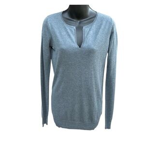 FINE COLLECTION silk/cashmere blue sweater XS